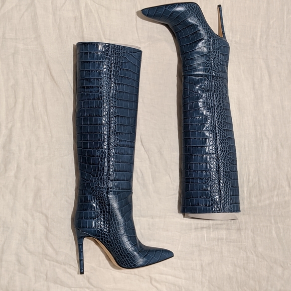 PARIS TEXAS Boots Croc blu - Picture 3 of 7